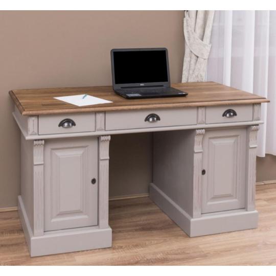 rusztikus klasszikus iroasztal szurke vintage tomorfa egyedi dolgozoszoba homeoffice minosegi fonoki asztal haloszoba nappali szamitogepes asztal kenyelmes lameridiana lakberendezesi aruhaz s.jpg